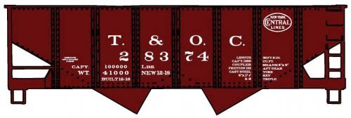 USRA 55-Ton 2-Bay Hopper - Kit, HO Scale, Accurail Inc 2438