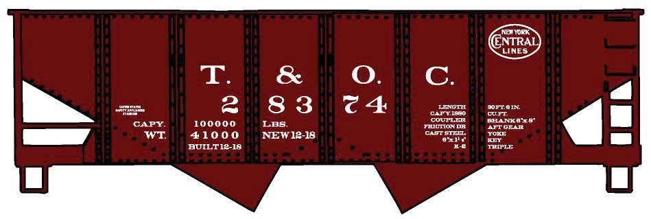 USRA 55-Ton 2-Bay Hopper - Kit, HO Scale, Accurail Inc 2438