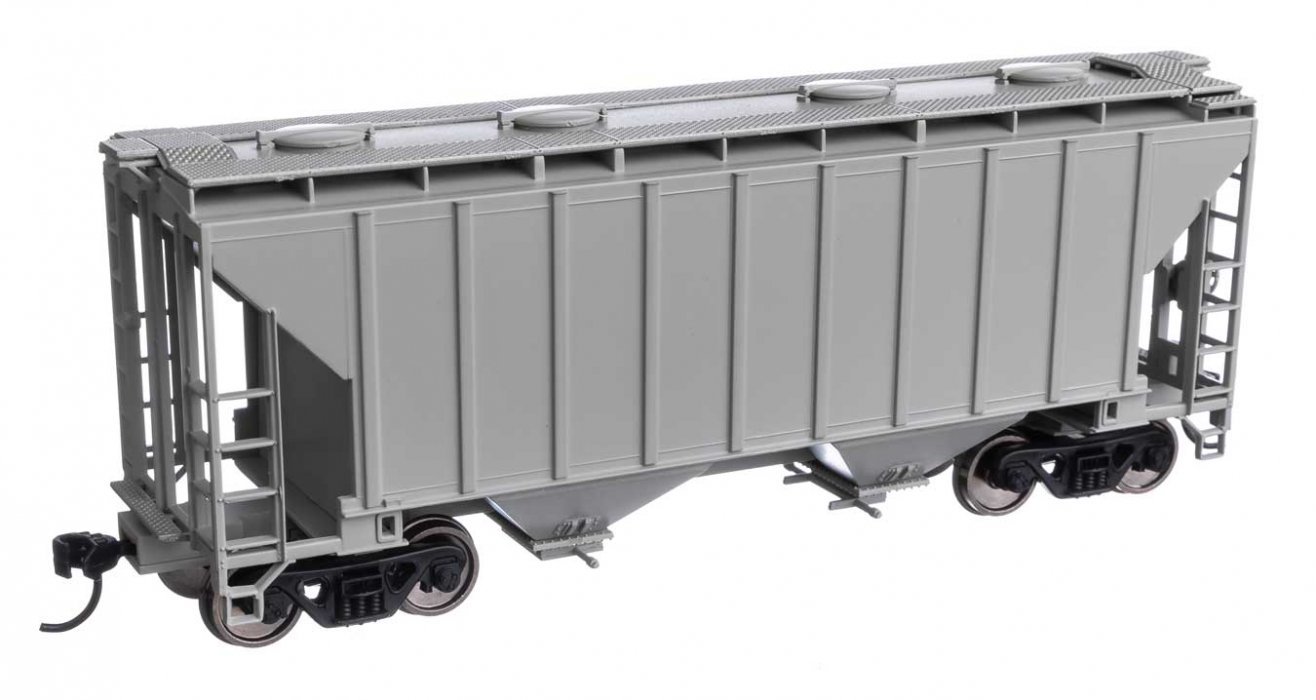 37′ 2980 Cubic-Foot 2-Bay Covered Hopper - Ready to Run, HO Scale, WalthersMainline 8500