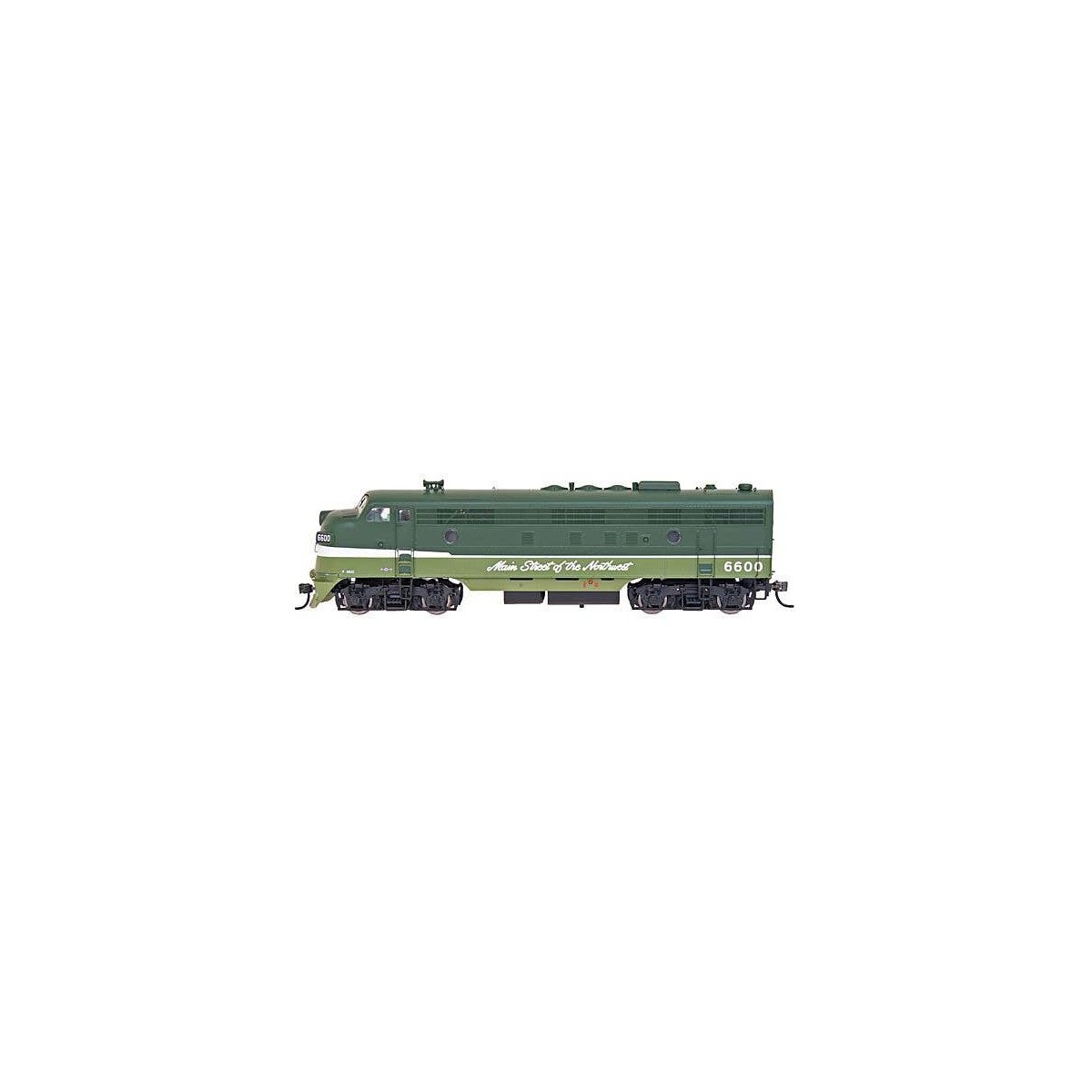 EMD FP7 Phase I w/LokSound & DCC -- Northern Pacific (Loewy Two-Tone Green), N, Intermountain Railway Company 69933S
