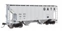 37′ 2980 Cubic-Foot 2-Bay Covered Hopper - Ready to Run, HO Scale, WalthersMainline 8512