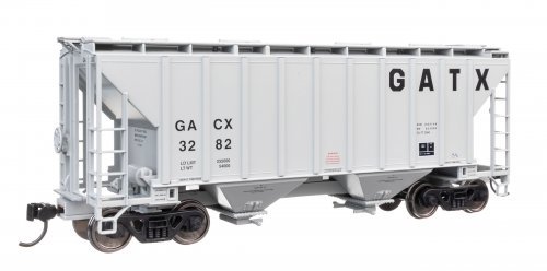37′ 2980 Cubic-Foot 2-Bay Covered Hopper - Ready to Run, HO Scale, WalthersMainline 8513