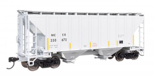 37′ 2980 Cubic-Foot 2-Bay Covered Hopper - Ready to Run, HO Scale, WalthersMainline 8516