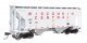 37′ 2980 Cubic-Foot 2-Bay Covered Hopper - Ready to Run, HO Scale, WalthersMainline 8519