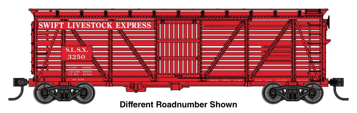 40′ Wood Stock Car with Dreadnaught ends - Ready to Run, HO Scale, WalthersMainline 41518