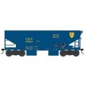 55-Ton Fishbelly Hopper - Ready to Run - Delaware & Hudson - H0 - Bowser Manufacturing Co. 43096