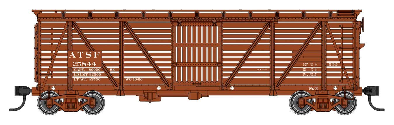 40′ Wood Stock Car with Dreadnaught ends - Ready to Run, HO Scale, WalthersMainline 41502