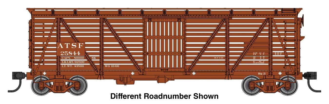 40′ Wood Stock Car with Dreadnaught ends - Ready to Run, HO Scale, WalthersMainline 41504