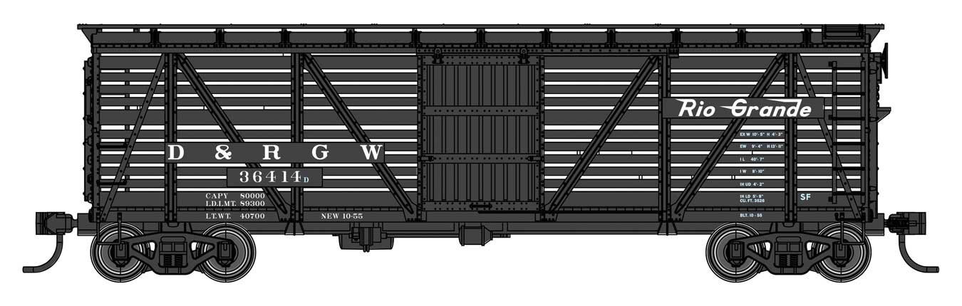 40′ Wood Stock Car with Dreadnaught ends - Ready to Run, HO Scale, WalthersMainline 41511
