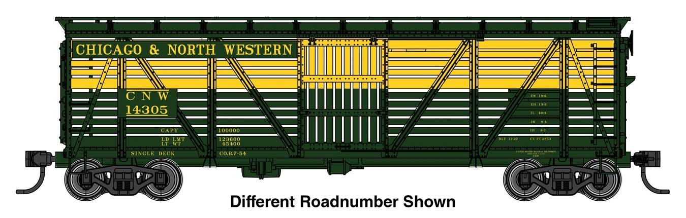 40′ Wood Stock Car with Dreadnaught ends - Ready to Run, HO Scale, WalthersMainline 41510
