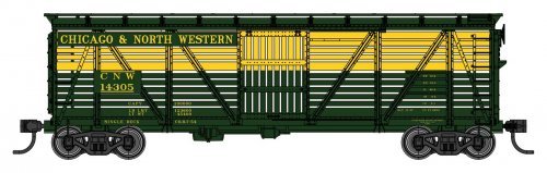 40′ Wood Stock Car with Dreadnaught ends - Ready to Run, HO Scale, WalthersMainline 41508