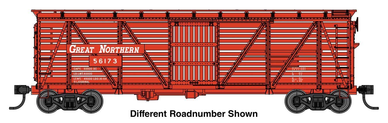 40′ Wood Stock Car with Dreadnaught ends - Ready to Run, HO Scale, WalthersMainline 41516