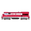 GE U18B - DCC -- General Electric (red, white), HO, Intermountain Railway Company 49495