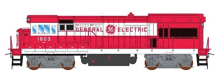 GE U18B - DCC -- General Electric (red, white), HO, Intermountain Railway Company 49495