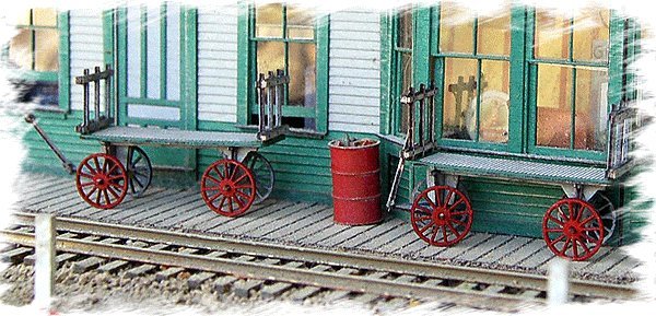 REA Baggage Cart, HO Scale, Bar Mills LLC 782