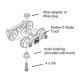 A.S.F. A-3 Ride-Control Metal Trucks - 2-Rail, O Scale, Kadee Quality Products 750