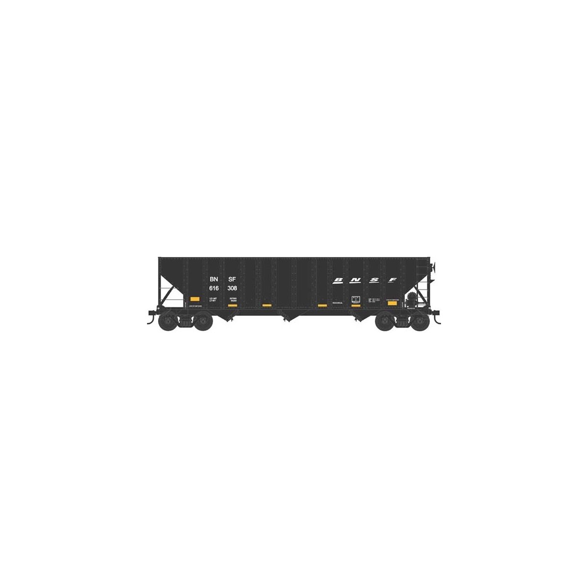 100-Ton 3-Bay Hopper - Ready to Run - Executive Line - BNSF Railway - H0 - Walthers 6-43181