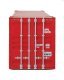 53′ Singamas Corrugated-Side Container - Assembled, HO Scale, Walthers SceneMaster 8536