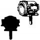 Steam Loco Headlight (Brass Castings), HO Scale, Cal Scale 202