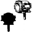 Steam Loco Headlight (Brass Castings), HO Scale, Cal Scale 202