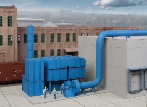 Organic Vapor Air Cleaner (RTO) - Cornerstone Modern Industrial Park, HO Scale, Walthers Cornerstone 4086