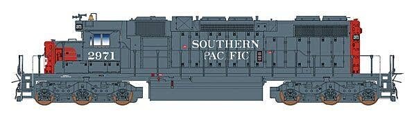 EMD SD38-2 w/LokSound & DCC -- Southern Pacific (gray, red), N, Intermountain Railway Company 693308S