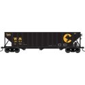 100-Ton 3-Bay Hopper - Ready to Run - Executive Line - Chessie System WM - H0 - Bowser Manufacturing Co. 43187