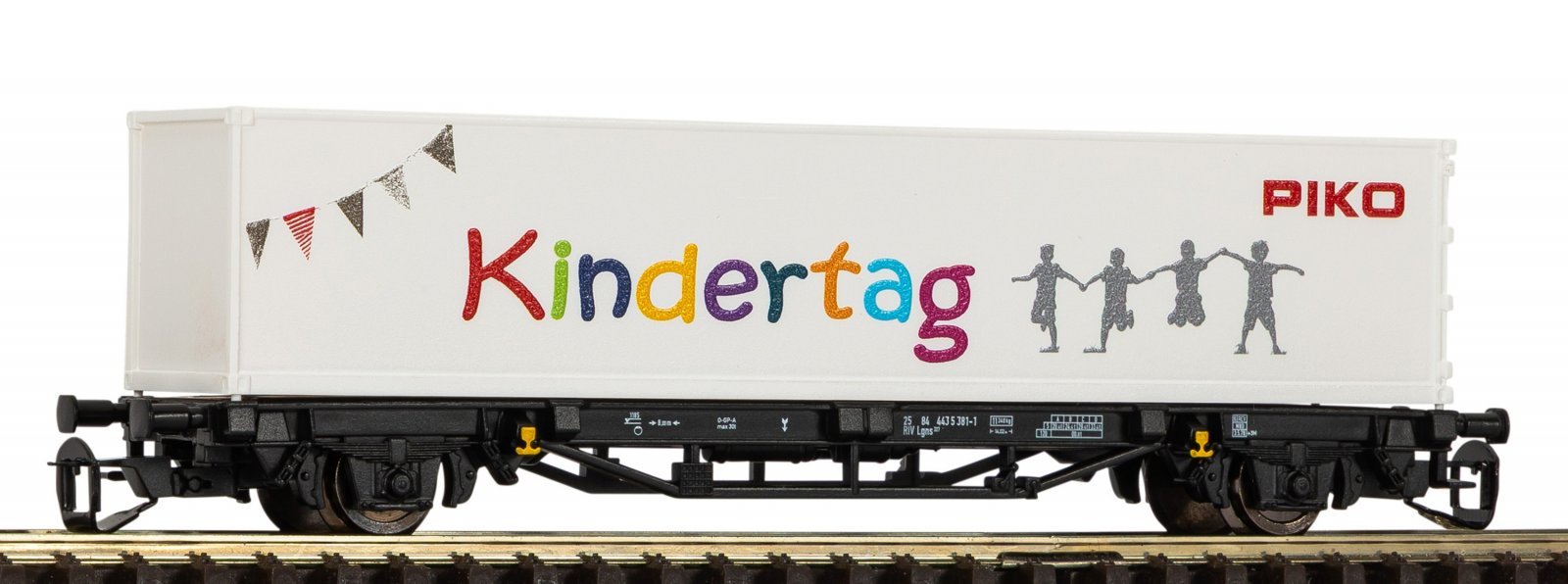 TT Container Flat Car Kindertag, TT, PIKO 72408