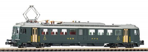 N-Railcar RBe 4/4 1406 Prototype, green, old lettering, SBB, Era IV, N, PIKO 94152