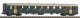 N-Passenger Car EW I, 1.Class, 50 85 18- 33 556-9 green with old lettering, SBB, Era IV, N, PIKO 94383
