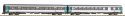 N-2-Piece Set Compartment Car 2.Class+ 2.Class/Baggage Compartment SNCF VI, N, PIKO 94508
