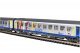 N-2-Piece Set Corail Car ALSACE 1.+2.Class SNCF VI, N, PIKO 94509