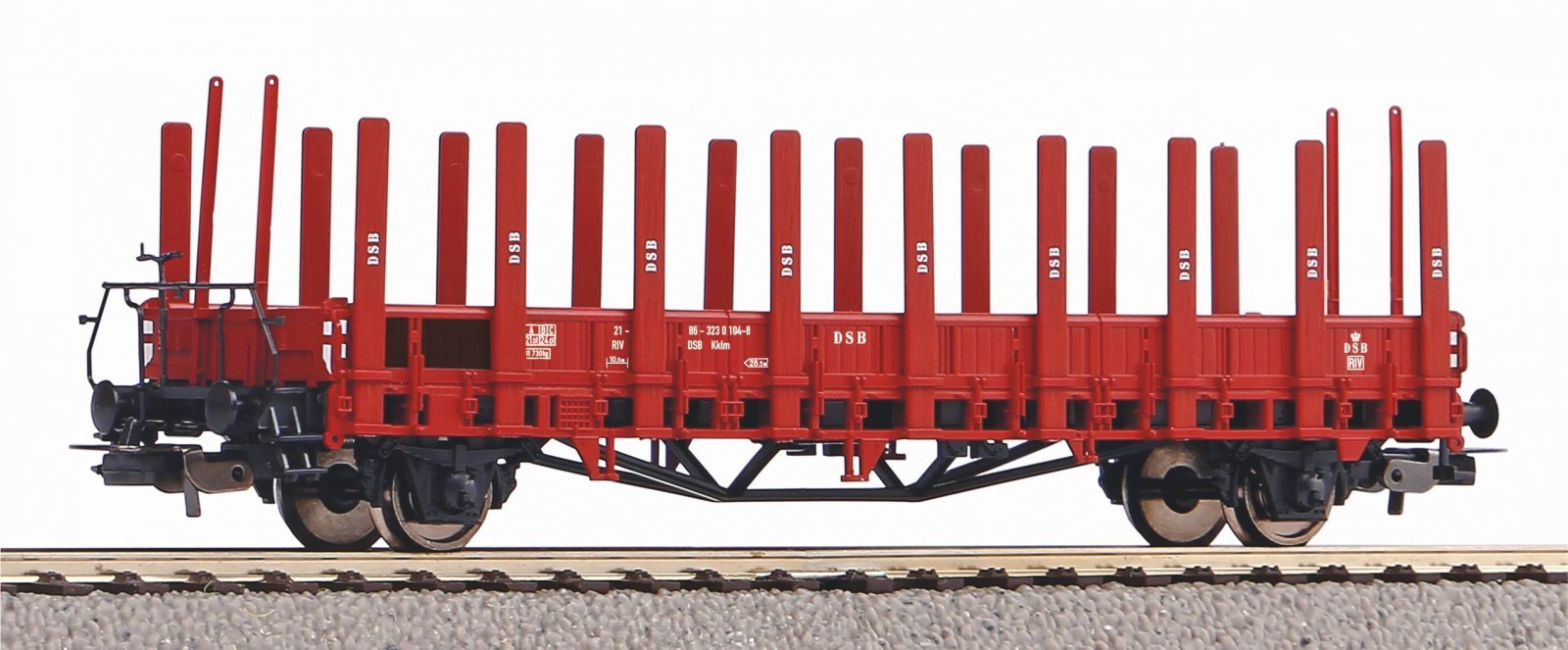 ex-Ulm Flatcar w/platform DSB IV, HO, PIKO 95353