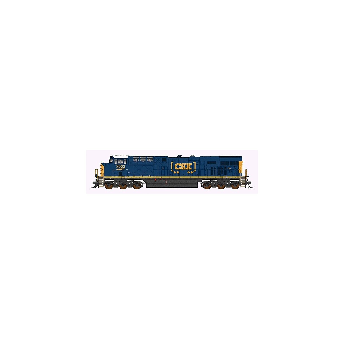 GE ES44AC w/DCC -- CSX Transportation (Blue, yellow, `How Tomorrow Moves` Logo), HO, Intermountain Railway Company 49718