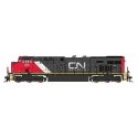 GE ES44AC GEVO - DCC -- Canadian National (black, red, white, Website Logo), HO, Intermountain Railway Company 49783