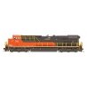 GE ES44AC w/DCC -- ArcelorMittal (black, red), HO, Intermountain Railway Company 49733