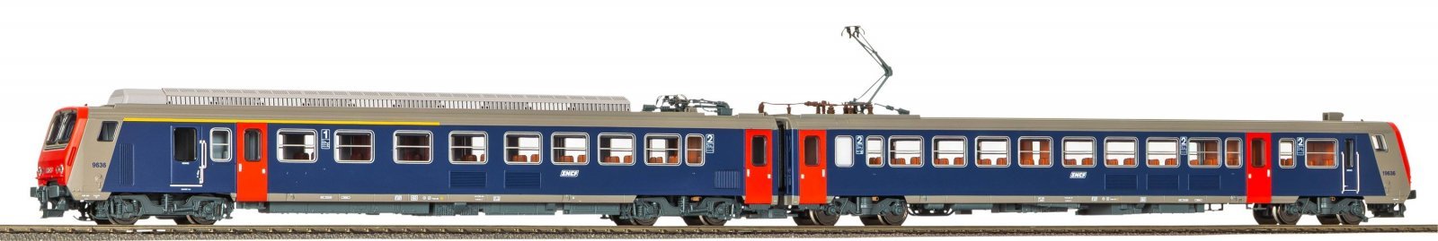 Electric Multiple Unit Z 9600 origine SNCF IV + DSS PluX22, HO, PIKO 96532