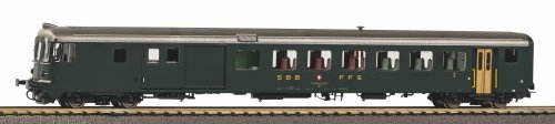 Cab Car BDt EW II SBB Era IV, green and old lettering AC Version, HO, PIKO 96753