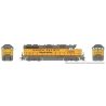 EMD GP38 Low Nose - Standard DC -- Union Pacific 2408 (-3 Rebuild, Armour Yellow, gray, We Will Deliver Slogan, HO, Rapido Train