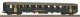 Passenger Car EW I 1. Class green, new lettering SBB Era V, HO, PIKO 96777