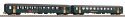 ~Set 2x Passenger Car EW I B SBB green IV, HO, PIKO 96786AC
