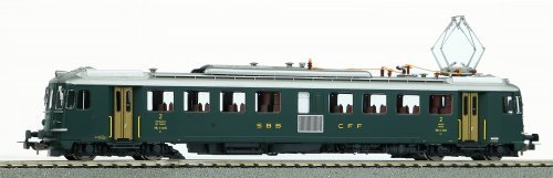 Sound-Railcar RBe 4/4 1405 1. Series SBB VI AC Version, incl. PIKO Sound Decoder, HO, PIKO 96859