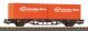 Flatcar w/2 20" Weiss Brothers containers ÖBB V, HO, PIKO 97151