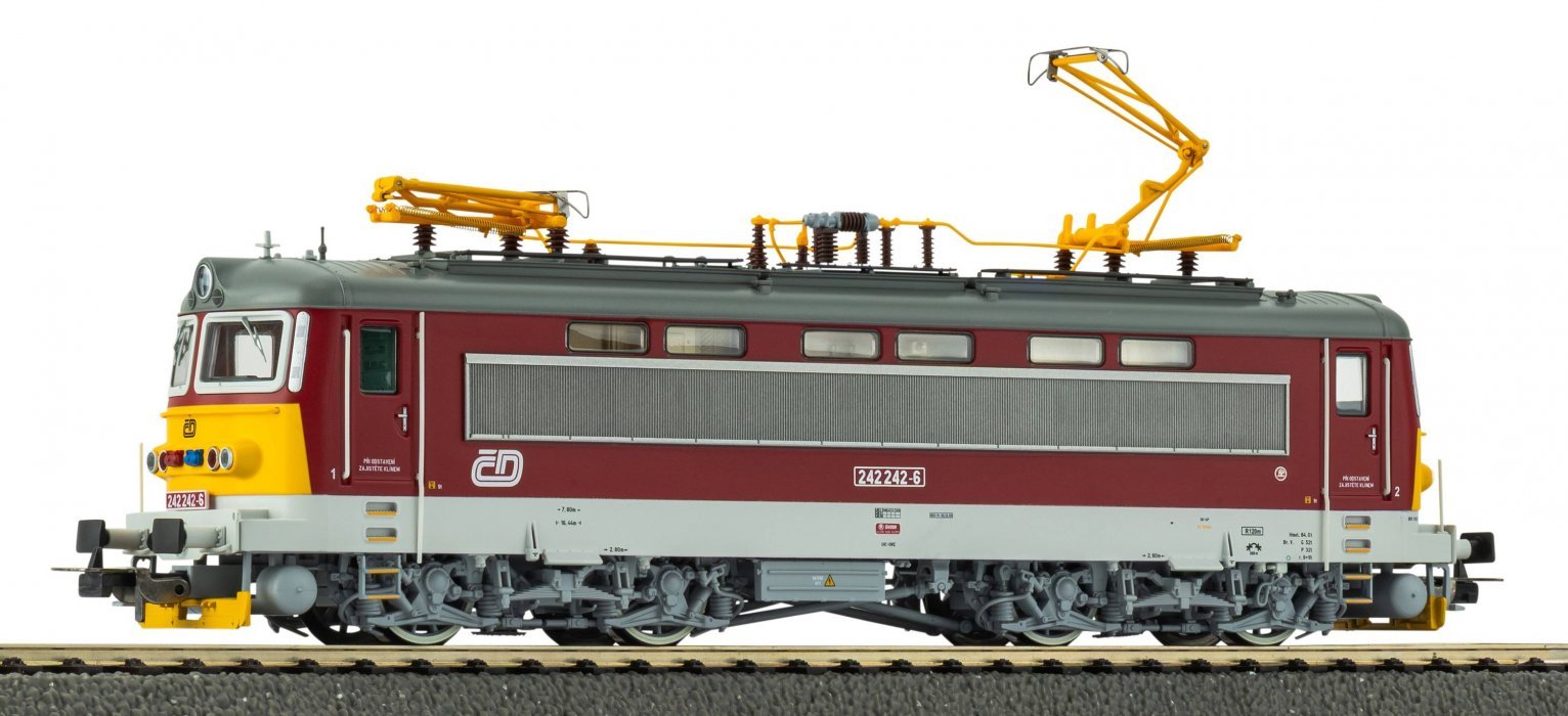 Electric Locomotive Rh 242 CD Cargo VI + DSS PluX22, HO, PIKO 97413