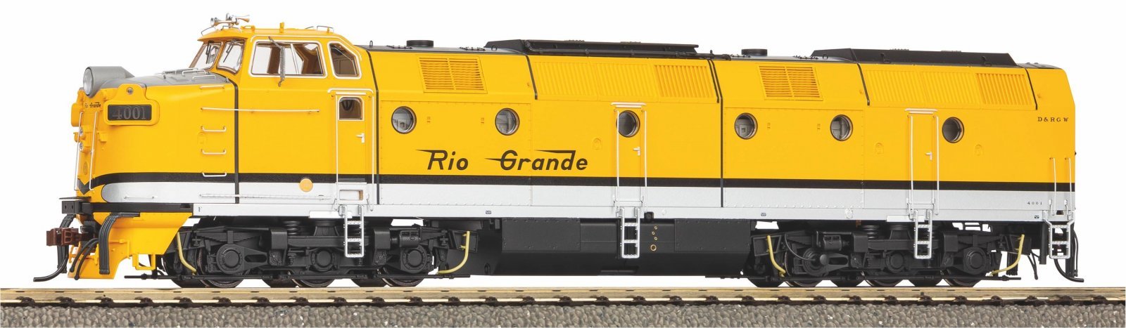 ~ML4000 Diesel D&RGW 4001 Sound, HO, PIKO 97452