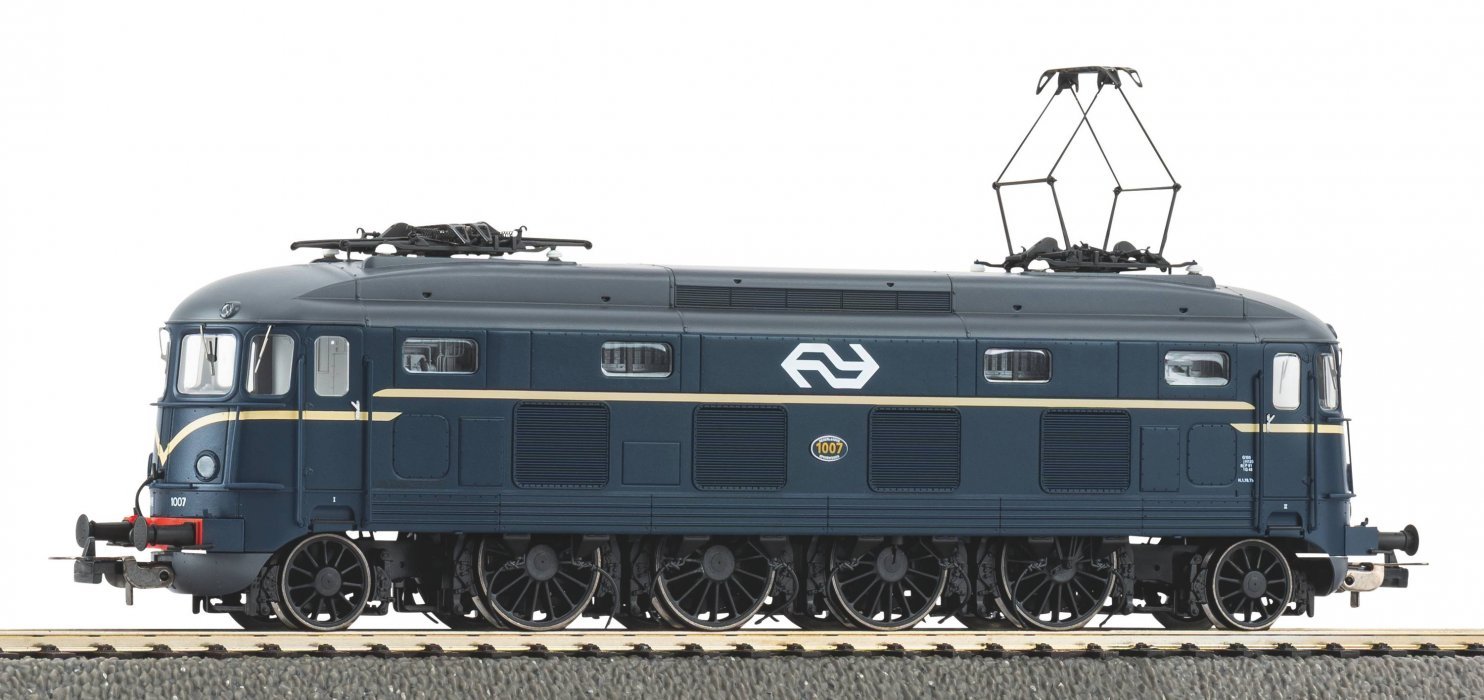 Electric Locomotive Rh 1000 blue NS IV + DSS PluX22, HO, PIKO 97504