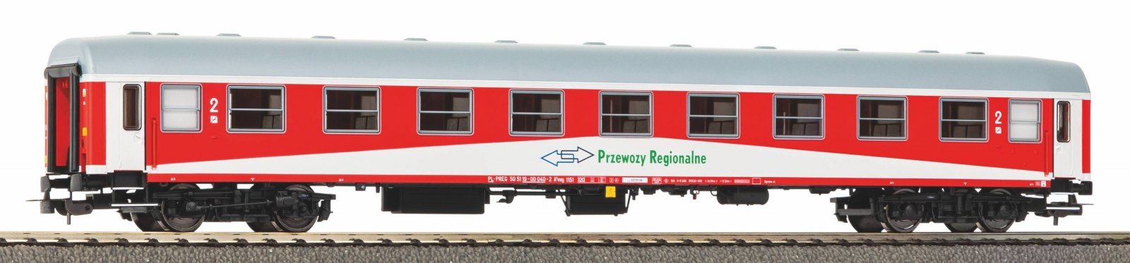 Passenger Car 2. Class 112A PR VI, HO, PIKO 97622