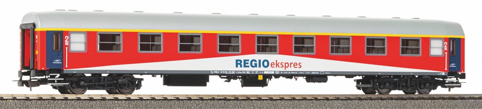 Passenger Car 2. Class 112A PR VI, HO, PIKO 97623