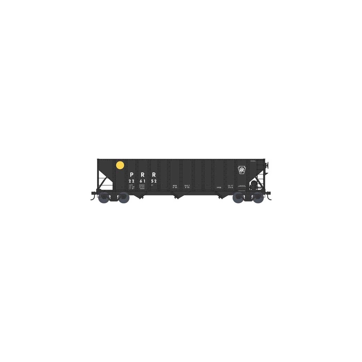 100-Ton 3-Bay Hopper - Ready to Run - Executive Line - Pennsylvania Railroad - H0 - Walthers 6-43217