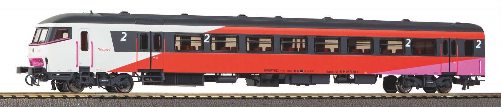 Cab Car Passenger Car ICR 2. Class FYRA NS V, AC Version, HO, PIKO 97651